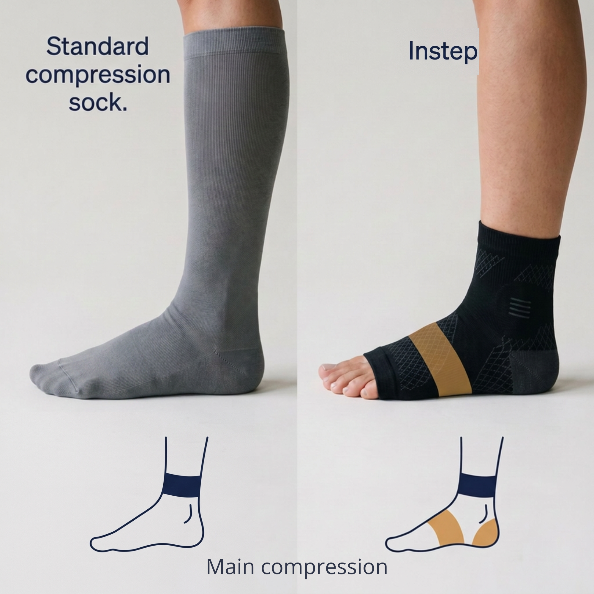 The Instep Compression Sock